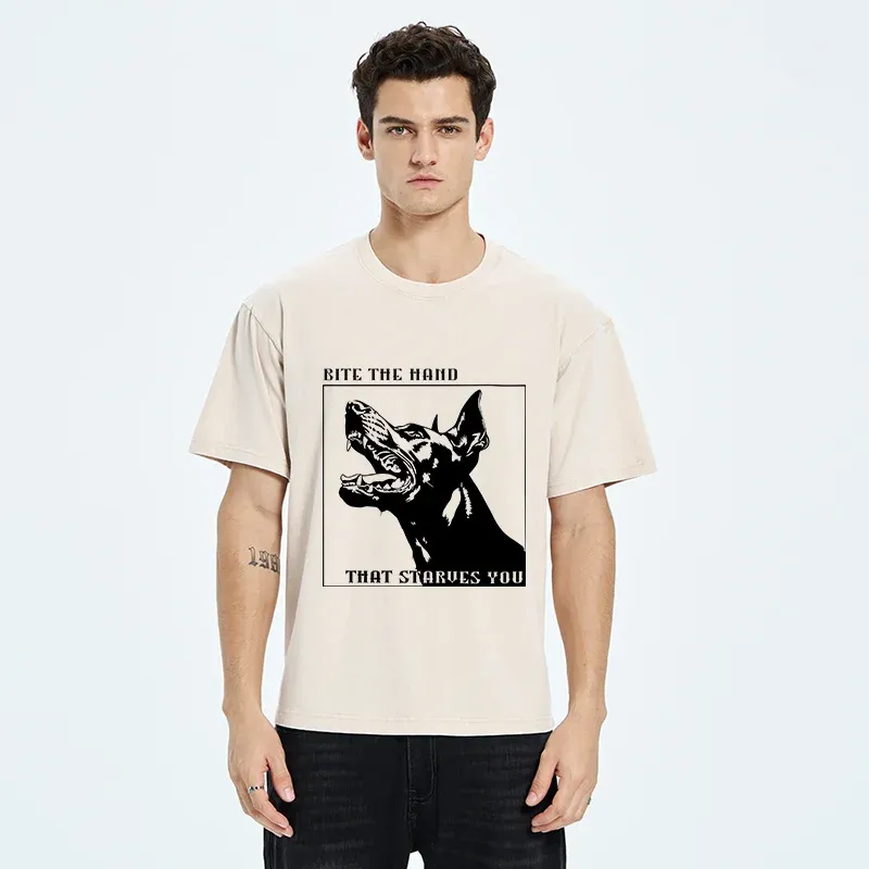 Tokyo-Tiger Rebellious Dog Meme Washed T-Shirt