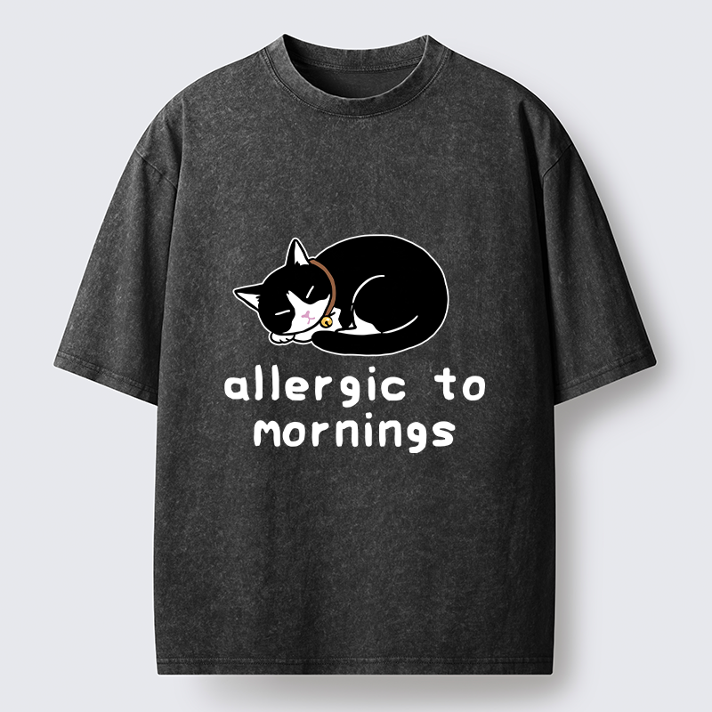Tokyo‑Tiger Funny Sleep Cat Meme Washed T-Shirt