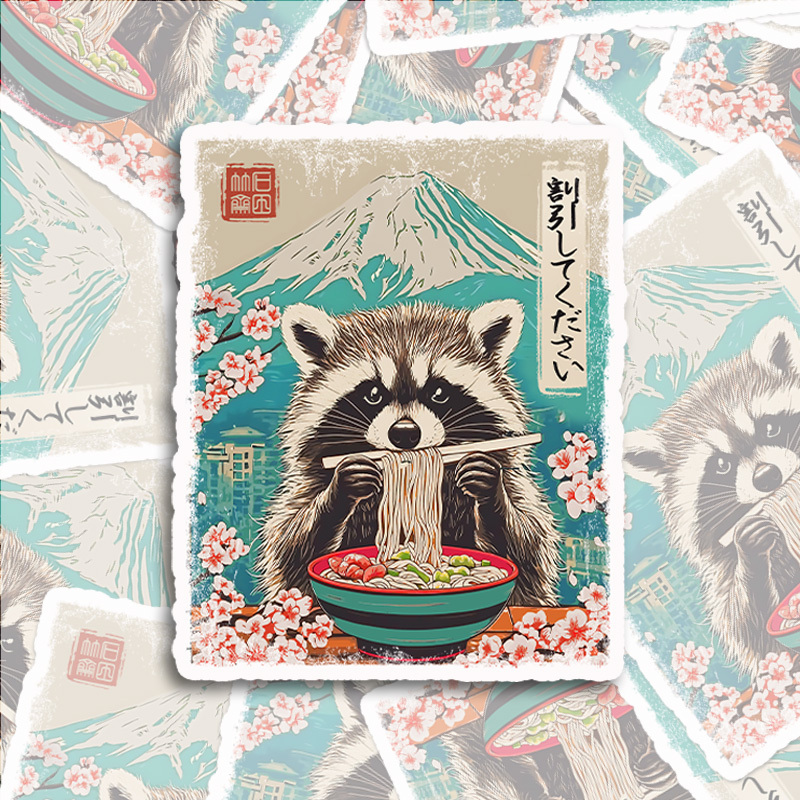 Tokyo-Tiger Please Give Raccoon A Discount Sticker