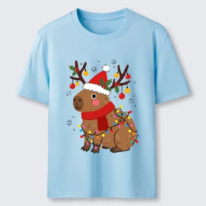 Tokyo-Tiger Cute Christmas Capybara Classic T-Shirt