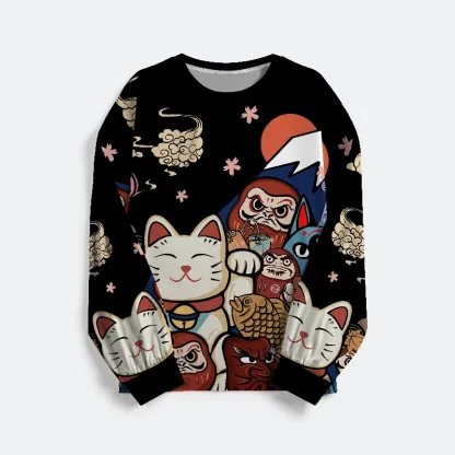 Tokyo-Tiger Traditional Japanese Elements Family Pajama Sets