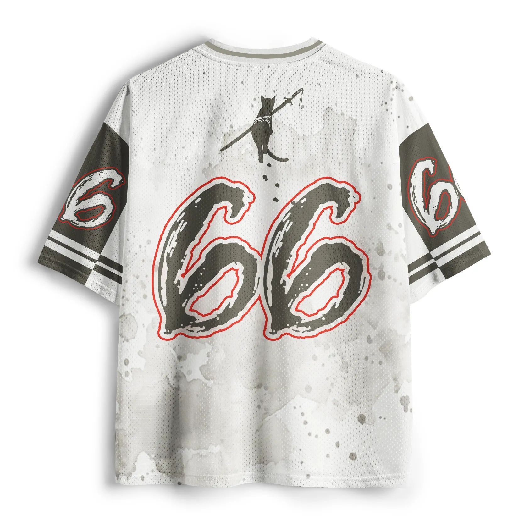 Tokyo-Tiger Sumie Samurai Cat Mesh Jersey