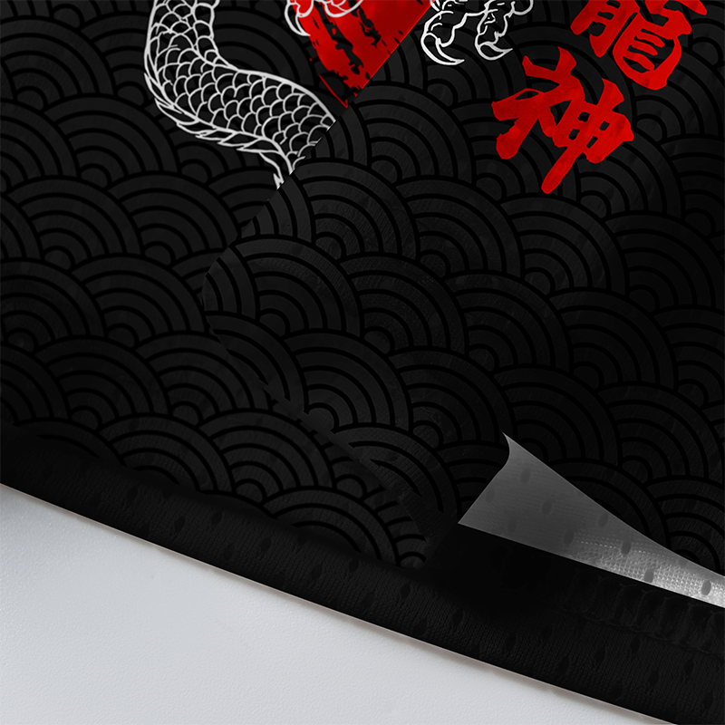 Tokyo-Tiger Dragon Soars Through Clouds Mesh Jersey