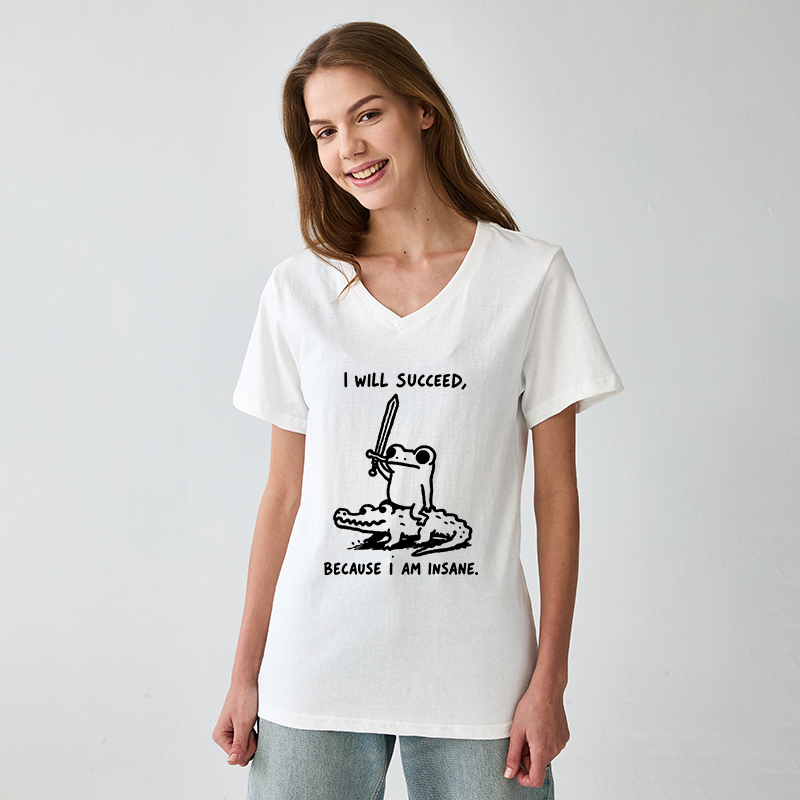 Tokyo-Tiger Warrior Frog Funny Meme V-Neck Classic T-Shirt