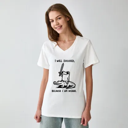 Tokyo-Tiger Warrior Frog Funny Meme V-Neck Classic T-Shirt