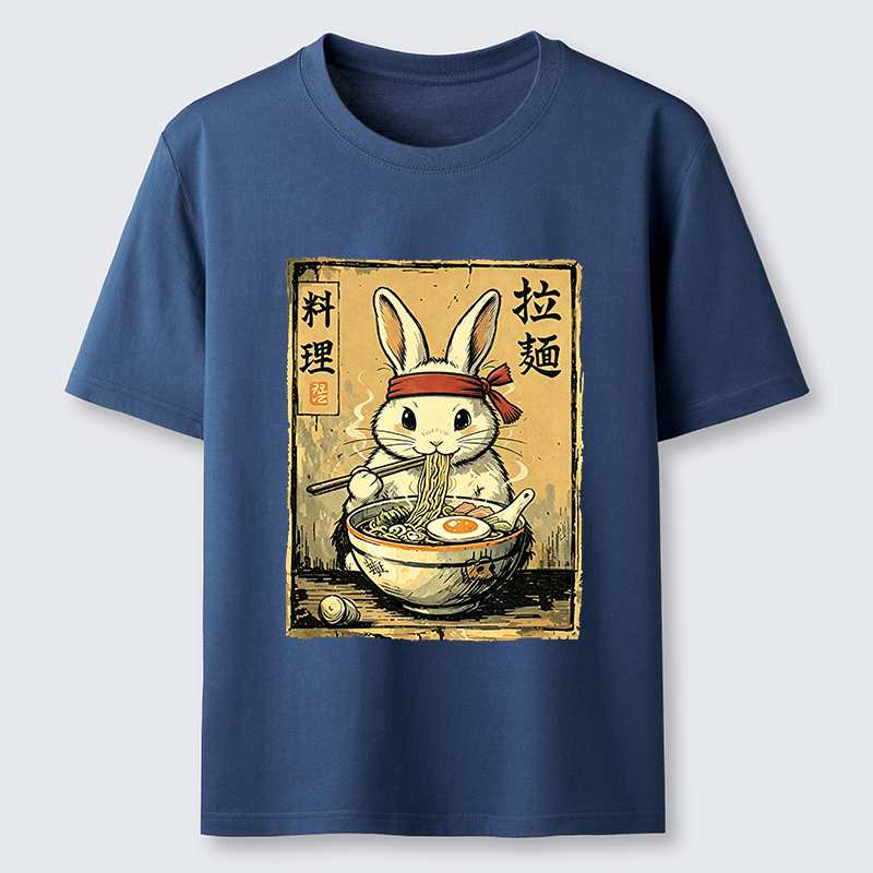 Tokyo-Tiger Cute Rabbit Eating Ramen Classic T-Shirt