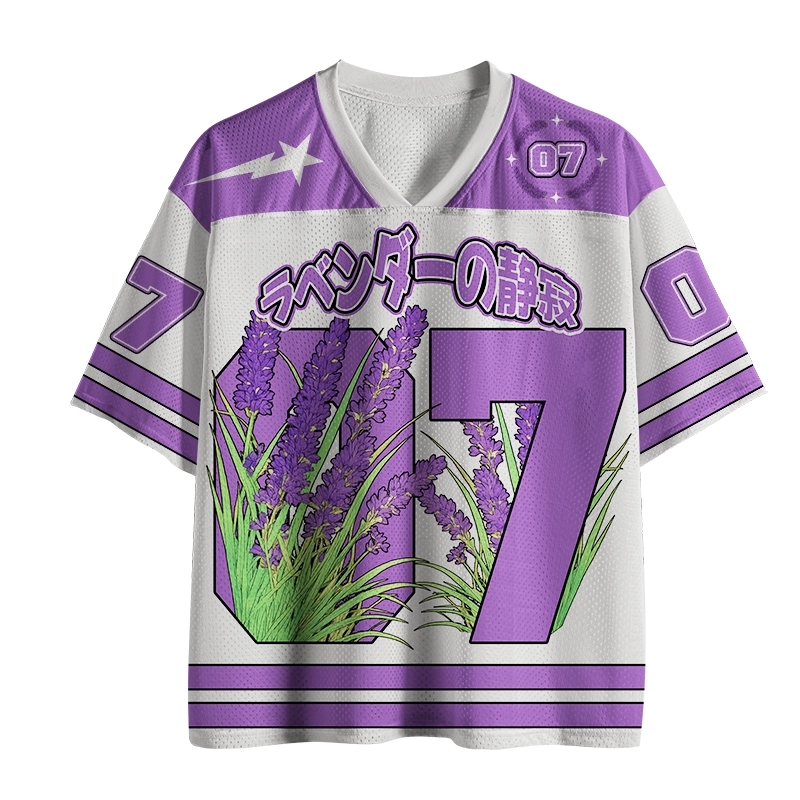 Tokyo-Tiger Japanese Lavender Mesh Jersey
