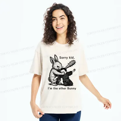 Tokyo-Tiger Bad Rabbit Funny Washed T-Shirt