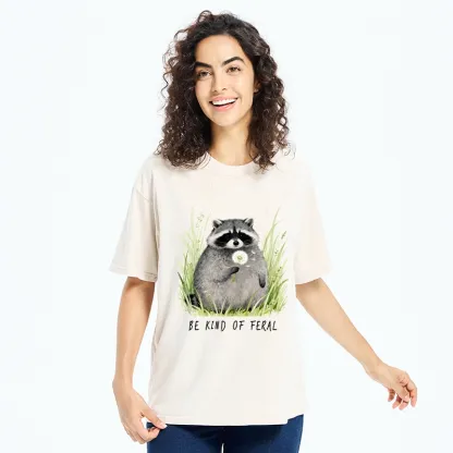 Tokyo-Tiger Gentle Feral Raccoon Moments Washed T-Shirt