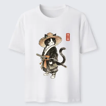 Tokyo-Tiger Funny Samurai Cute Cat Classic T-Shirt