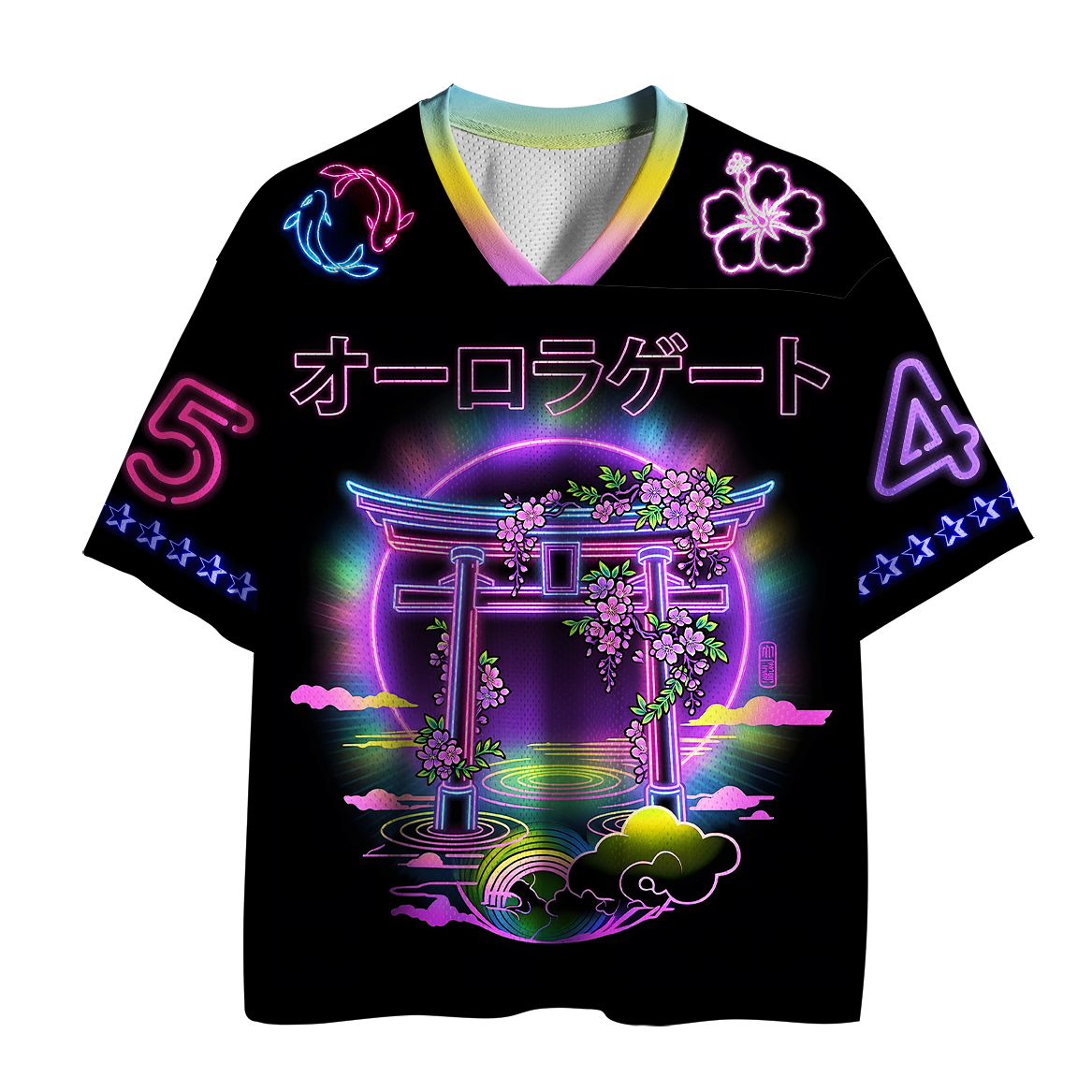 Tokyo-Tiger Tokyo Torii Neon Sakura Mesh Jersey