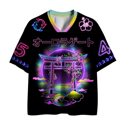 Tokyo-Tiger Tokyo Torii Neon Sakura Mesh Jersey