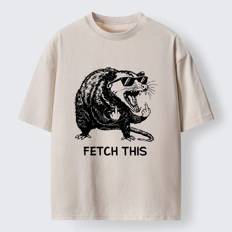 Tokyo-Tiger Cool Opossum Funny Meme Washed T-Shirt