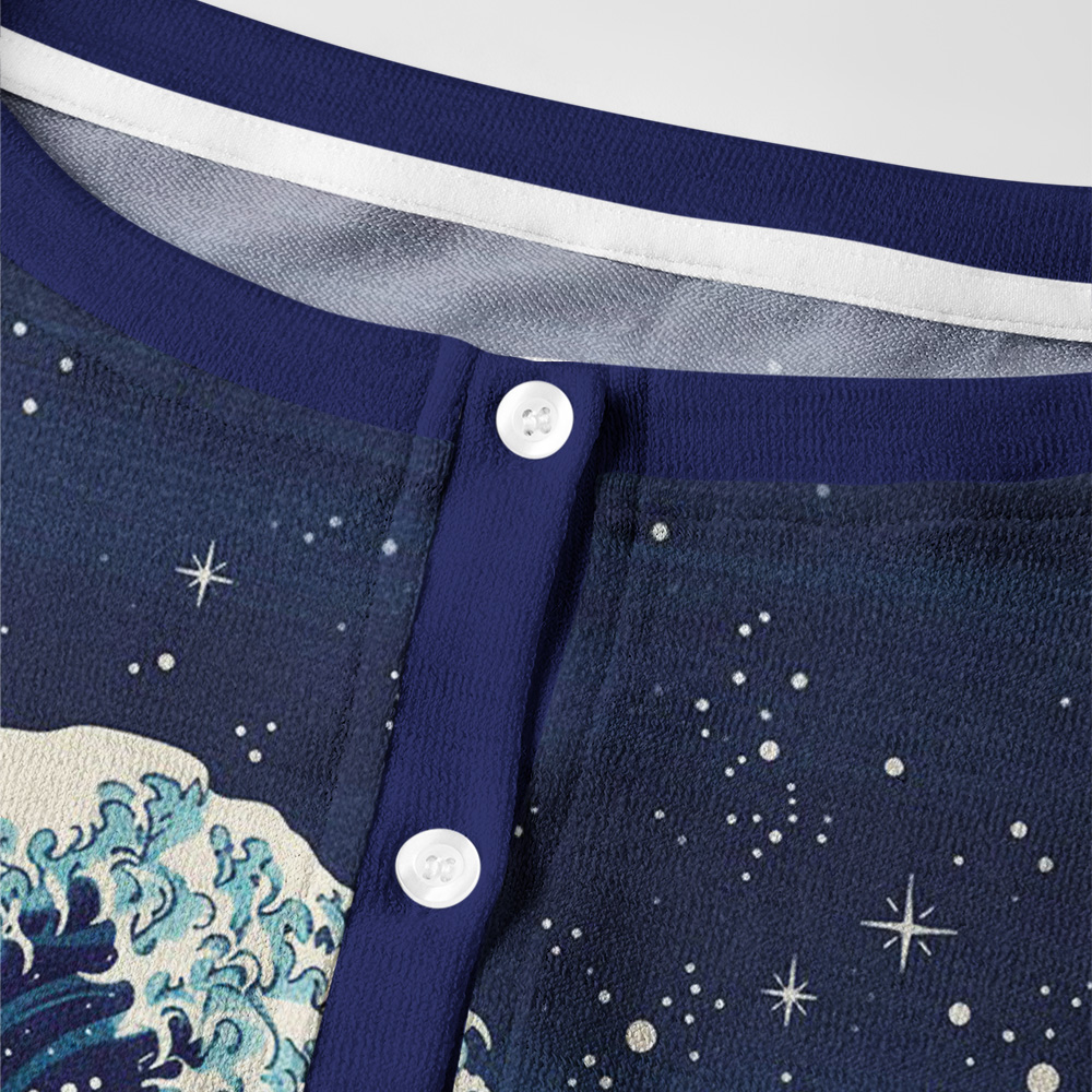 Tokyo-Tiger Cat Staring at the Starry Night Women's Lightweight Cardigan