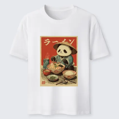 Tokyo-Tiger Panda Enjoying Ramen Classic T-Shirt