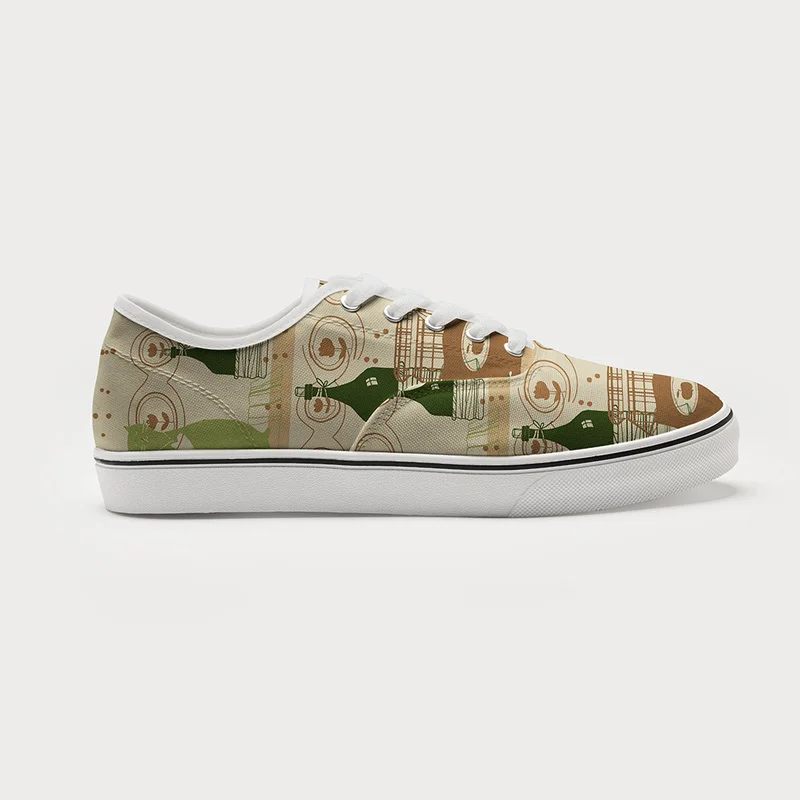 Tokyo-Tiger Cat On The Shelf Canvas Shoes