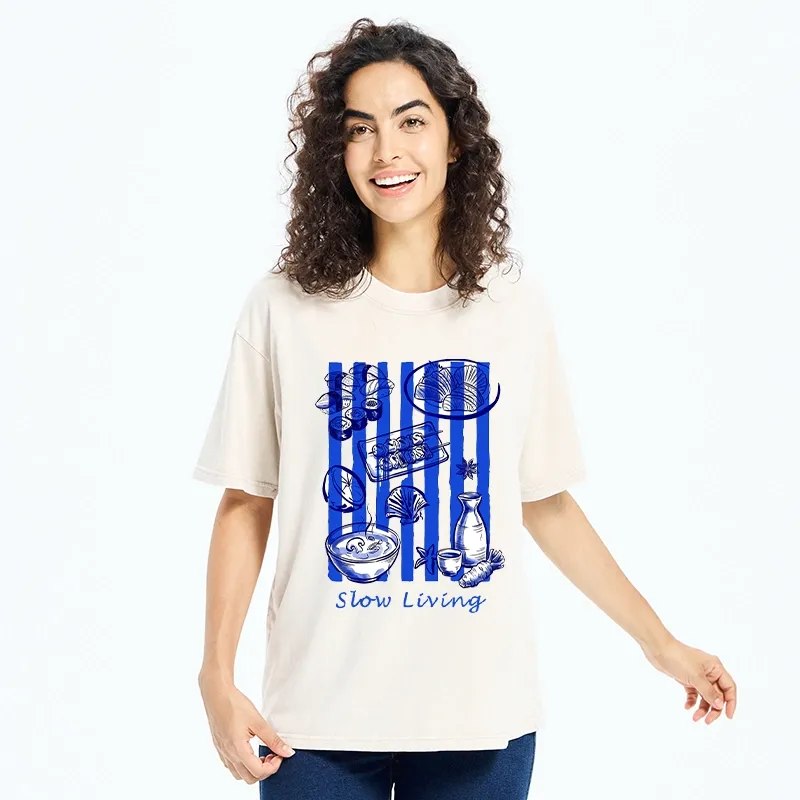 Tokyo-Tiger Slow Living Moments Washed T-Shirt