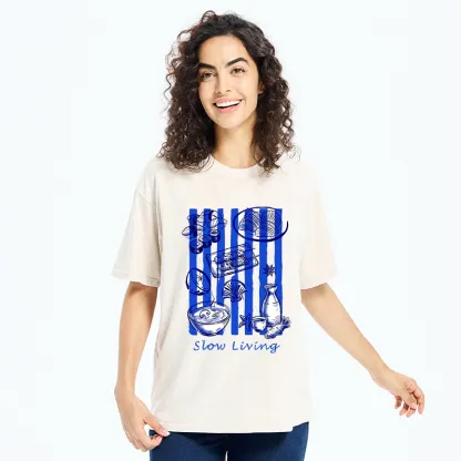 Tokyo-Tiger Slow Living Moments Washed T-Shirt