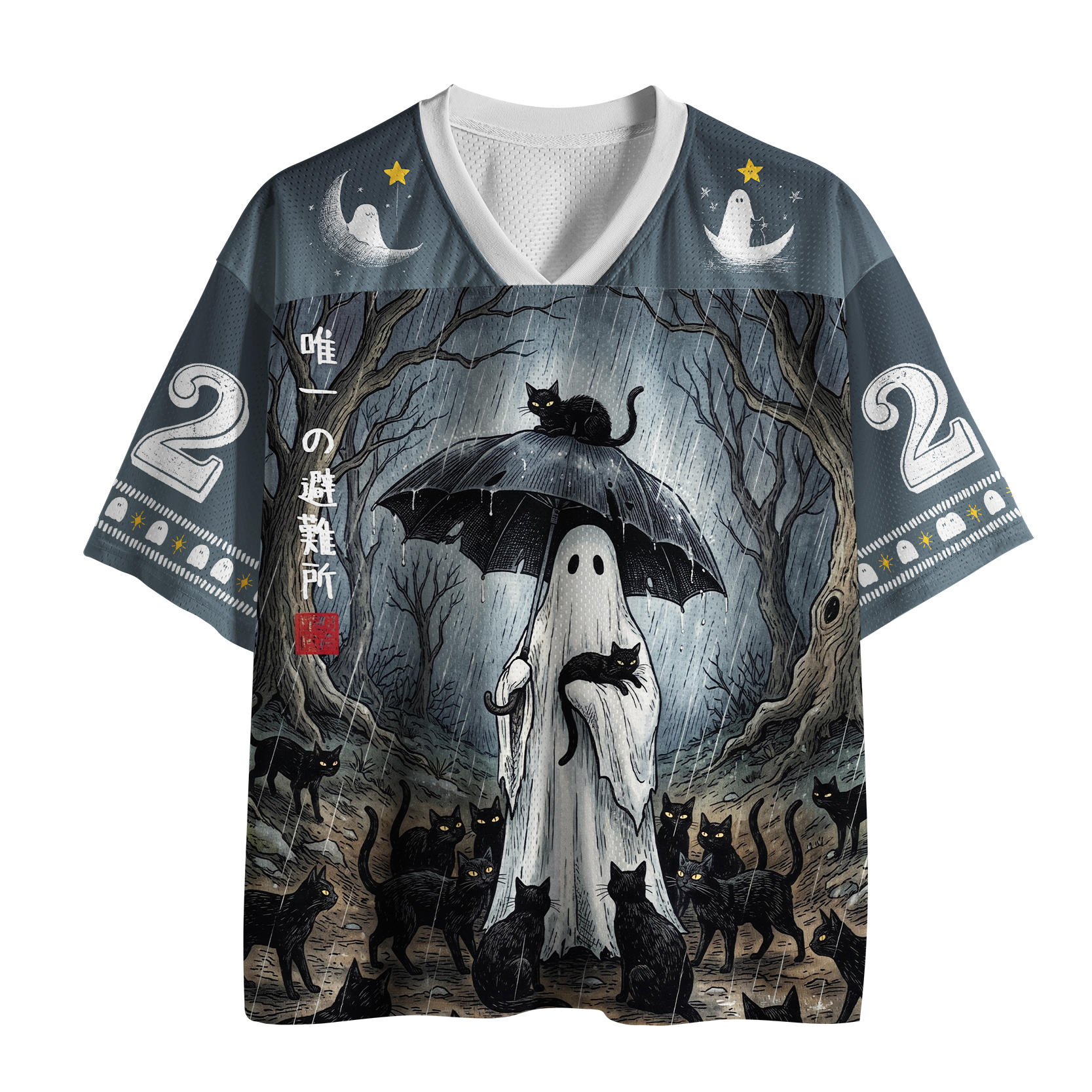 Tokyo-Tiger Ghost Cat Shelter Mesh Jersey