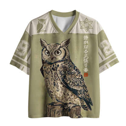 Tokyo-Tiger Wise Forest Owl Mesh Jersey