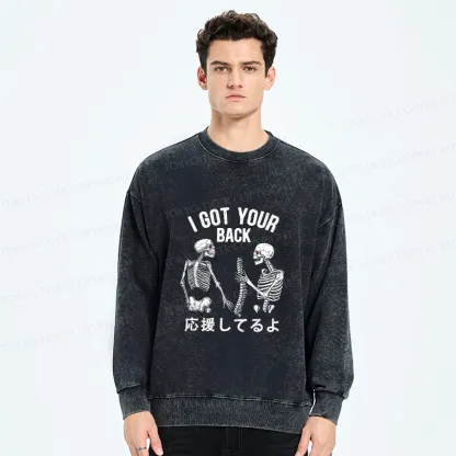 Tokyo-Tiger Funny I Got Your Back Washed Sweatshirt