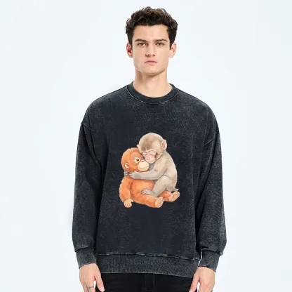 Tokyo-Tiger Poor Punch Washed Sweatshirt