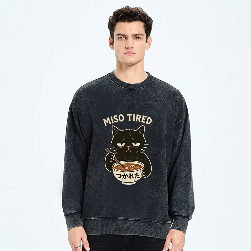 Tokyo-Tiger I’m So Tired Washed Sweatshirt