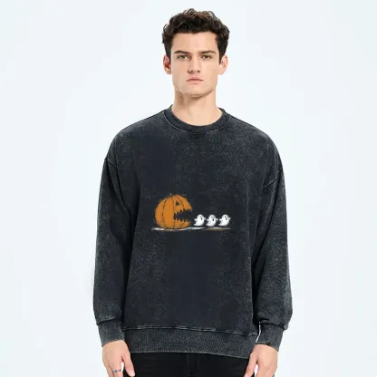 Tokyo-Tiger Halloween Game Washed Sweatshirt