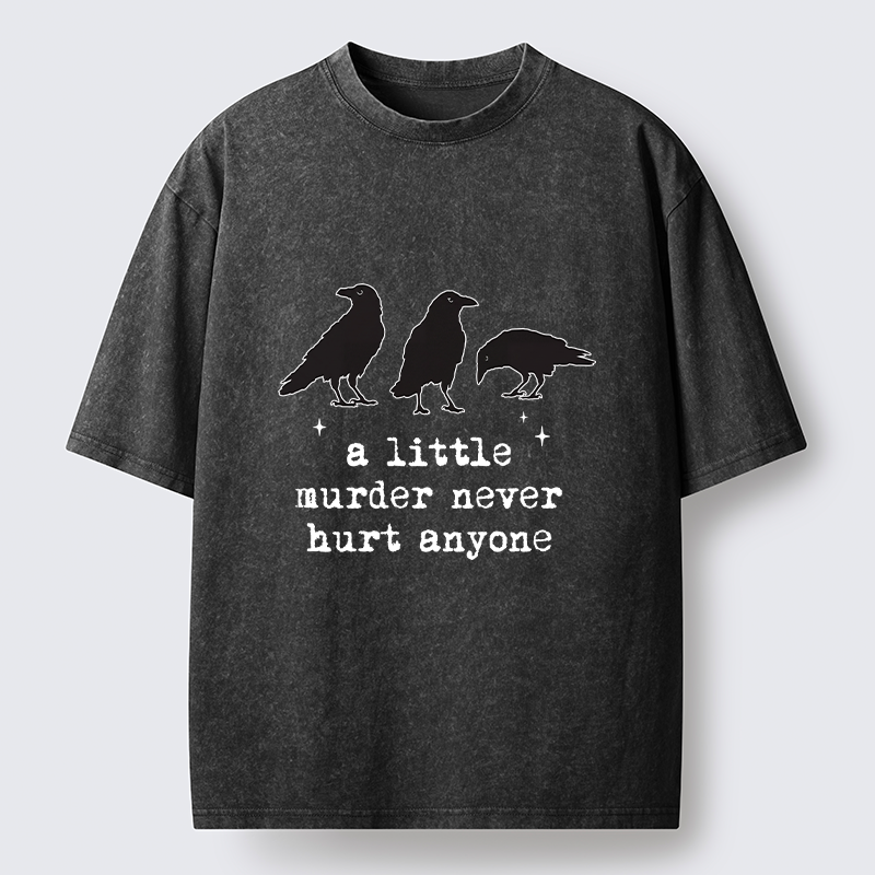 Tokyo-Tiger Crow Murder Vibe Washed T-Shirt