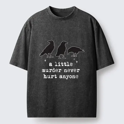 Tokyo-Tiger Crow Murder Vibe Washed T-Shirt