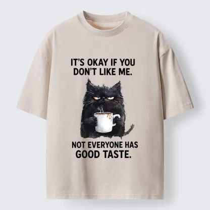 Tokyo‑Tiger Sassy Cat Energy Washed T‑Shirt