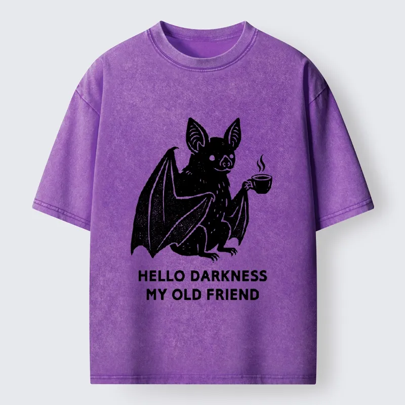 Tokyo‑Tiger Funny Coffee Bat Washed T‑Shirt