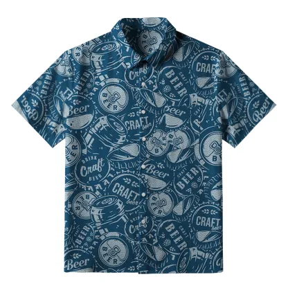 Tokyo-Tiger Craft Beer Button-up Shirt
