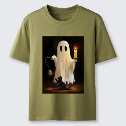 Tokyo-Tiger Ghost Cat Halloween Art Classic T-Shirt
