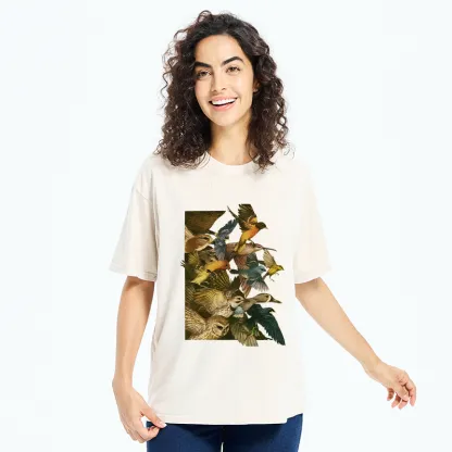 Tokyo-Tiger Flock Of Flying Birds Washed T-Shirt