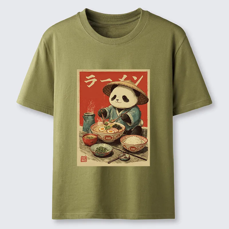 Tokyo-Tiger Panda Enjoying Ramen Classic T-Shirt