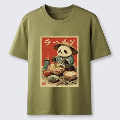 Tokyo-Tiger Panda Enjoying Ramen Classic T-Shirt