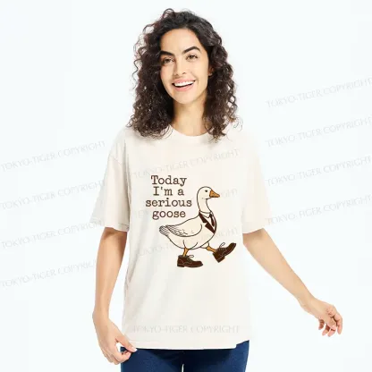 Tokyo-Tiger Working And Serious Goose Washed T-Shirt