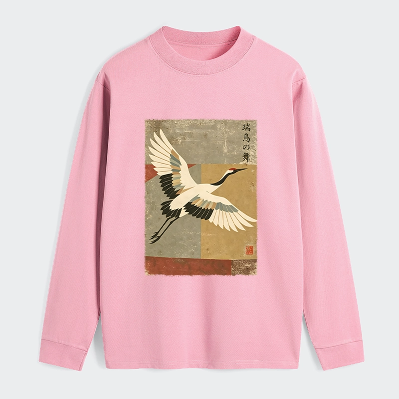 Tokyo‑Tiger Crane Spirit Classic Long Sleeve T-Shirt