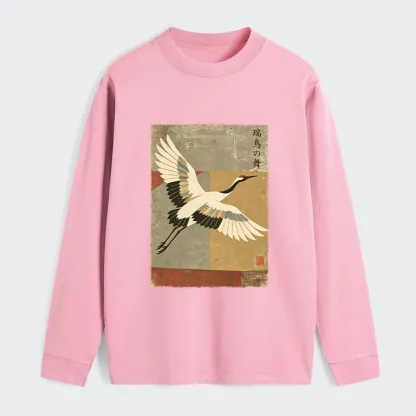 Tokyo‑Tiger Crane Spirit Classic Long Sleeve T-Shirt