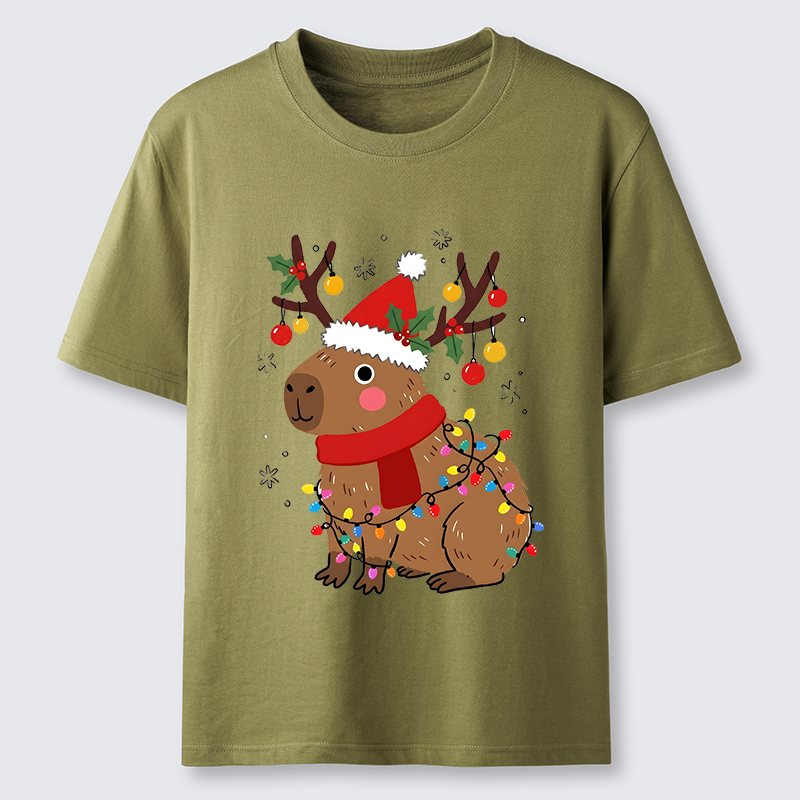 Tokyo-Tiger Cute Christmas Capybara Classic T-Shirt