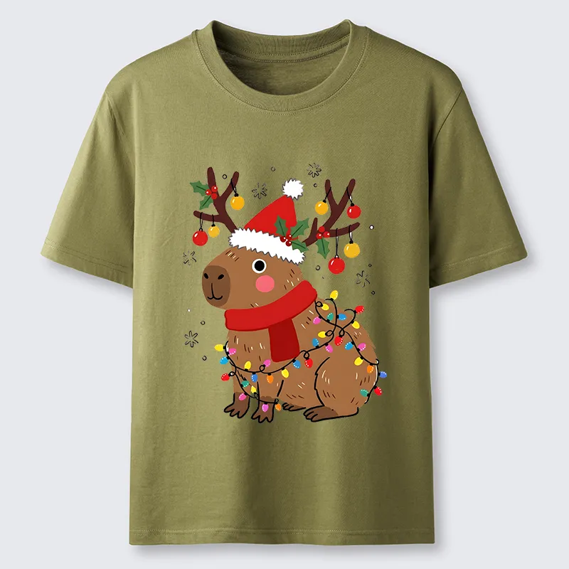 Tokyo-Tiger Cute Christmas Capybara Classic T-Shirt