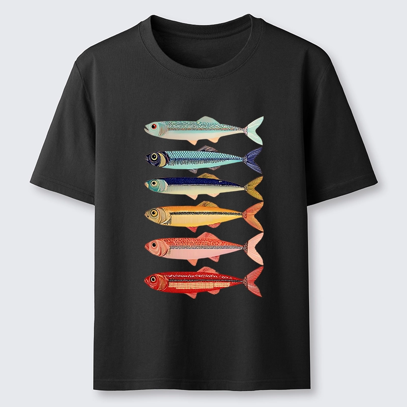 Tokyo-Tiger Colorful Fish Stack Classic T-Shirt