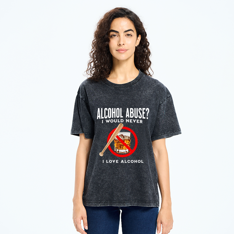 Tokyo-Tiger Funny Alcohol Joke Washed T-Shirt