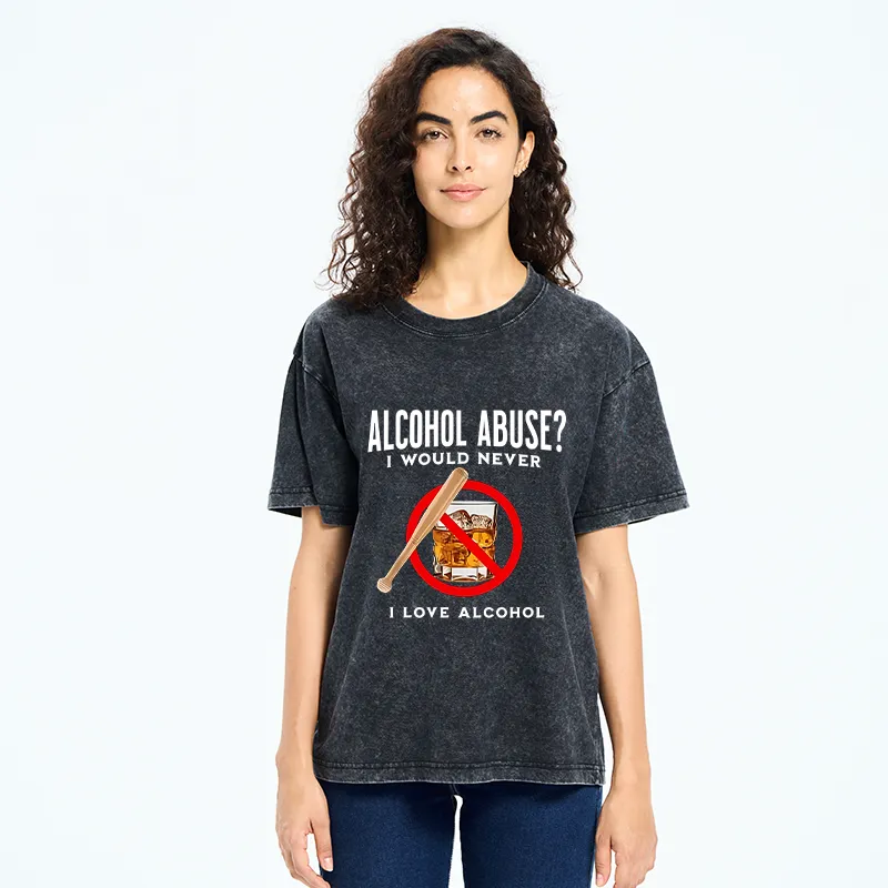 Tokyo-Tiger Funny Alcohol Joke Washed T-Shirt