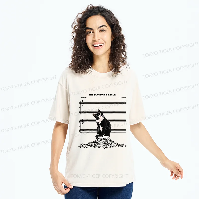 Tokyo-Tiger The Sound Of Silence Washed T-Shirt