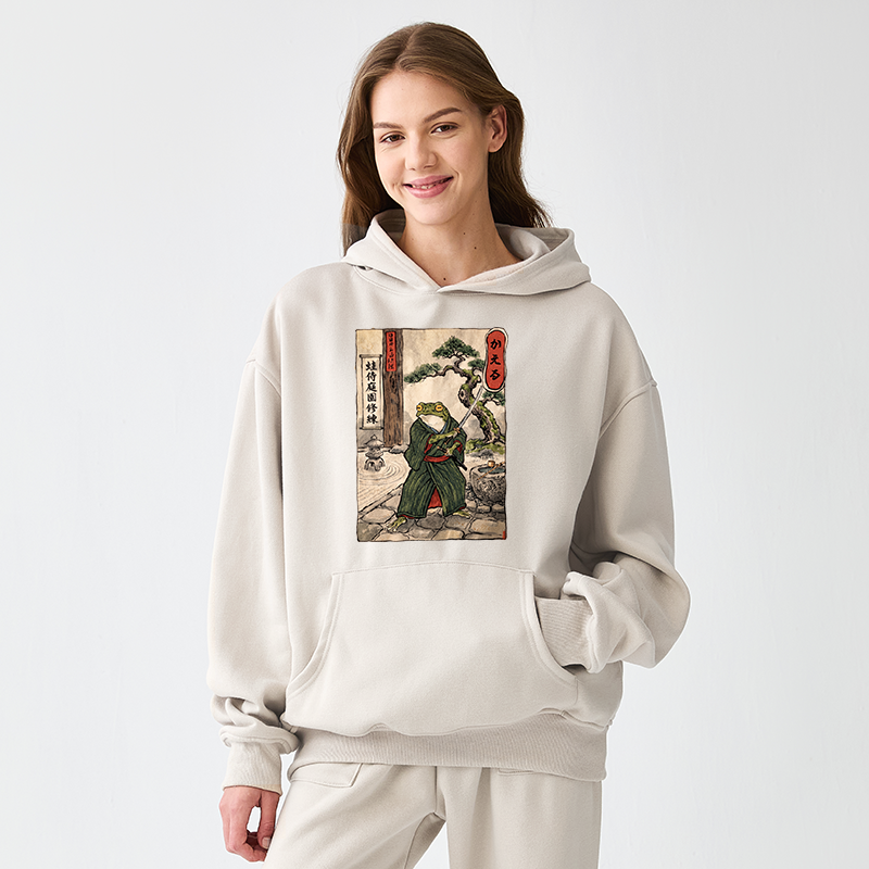 Tokyo-Tiger Samurai Frog Training Adult Fleece Hoodie