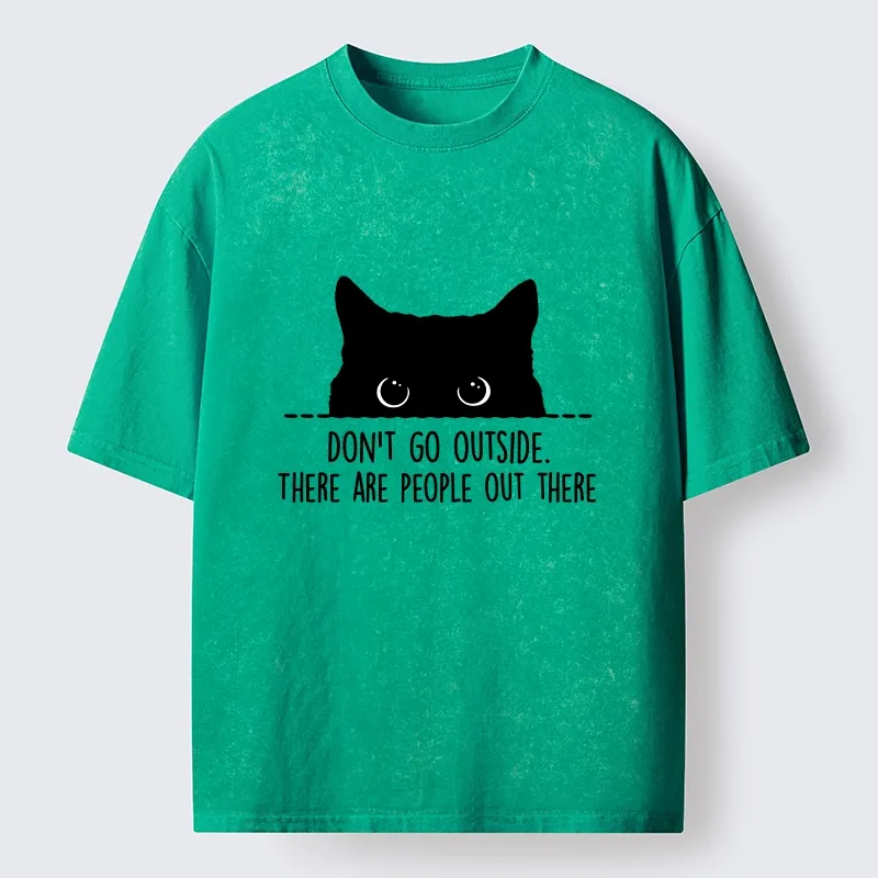Tokyo-Tiger Avoid Human Crowds Washed T-Shirt