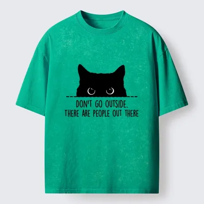 Tokyo-Tiger Avoid Human Crowds Washed T-Shirt