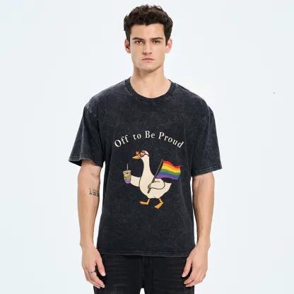 Tokyo-Tiger Off To Be Proud Goose Edition Washed T-Shirt